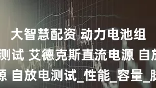 大智慧配资 动力电池组工况模拟测试 艾德克斯直流电源 自放电测试_性能_容量_脉冲功率