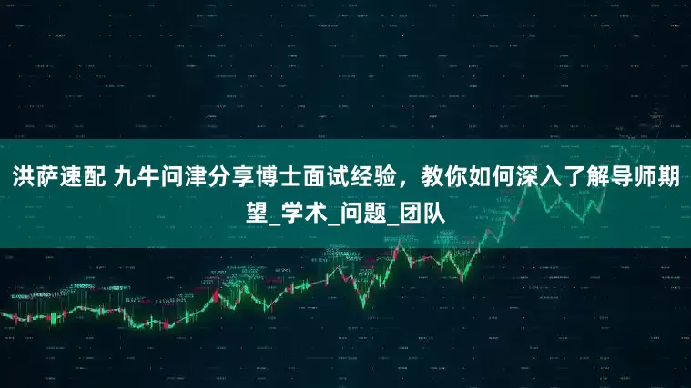 洪萨速配 九牛问津分享博士面试经验，教你如何深入了解导师期望_学术_问题_团队